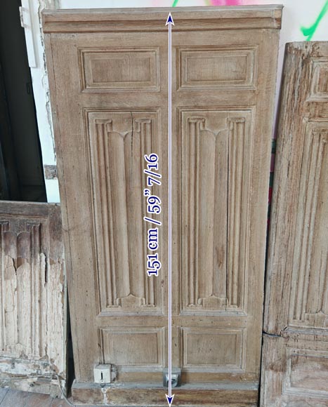 Neo-Gothic style oak wainscoting featuring a Neo-Gothic style oak wainscoting featuring a