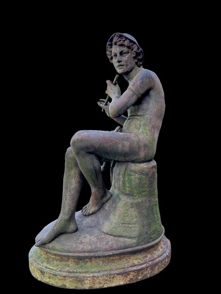 Foundry DURENNE – Young Shepherd Daphnis Playing the Flute Foundry DURENNE – Young Shepherd Daphnis Playing the Flute-1