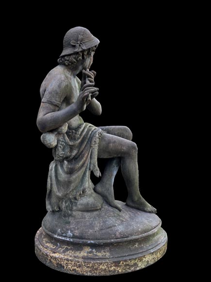 Foundry DURENNE – Young Shepherd Daphnis Playing the Flute Foundry DURENNE – Young Shepherd Daphnis Playing the Flute-2