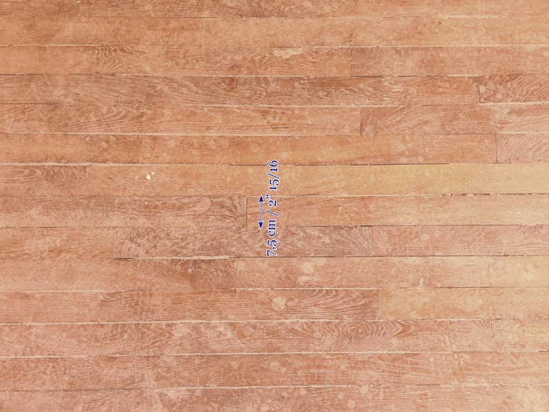 Batch of 11m² of linear oak parquet in 7.5cm-4