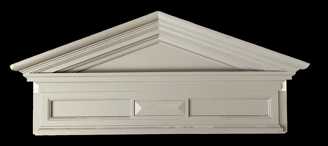 Pair of Double Doors with Architectural Surrounds, Louis XVI Style, 19th Century-3