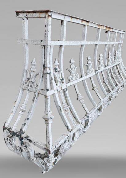 Pair of Cast Iron Balconies, Napoleon III Period Pair of Cast Iron Balconies, Napoleon III Period-1