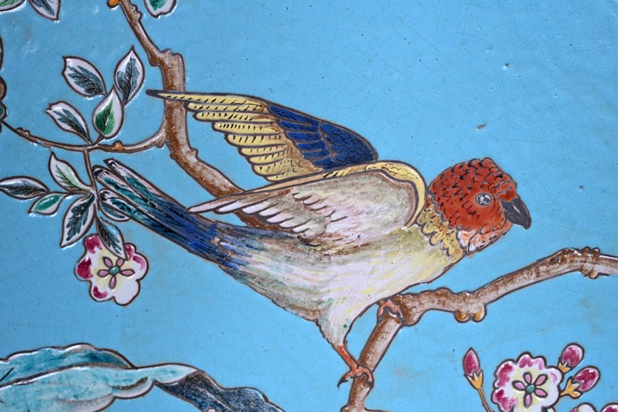 Eugène COLLINOT, Decorative Japanese-style earthenware plaques-5