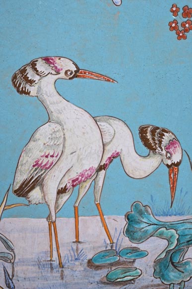 Eugène COLLINOT, Decorative Japanese-style earthenware plaques-8