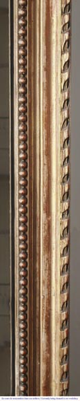 Louis XVI style gilded trumeau topped with a knotted ribbon-4