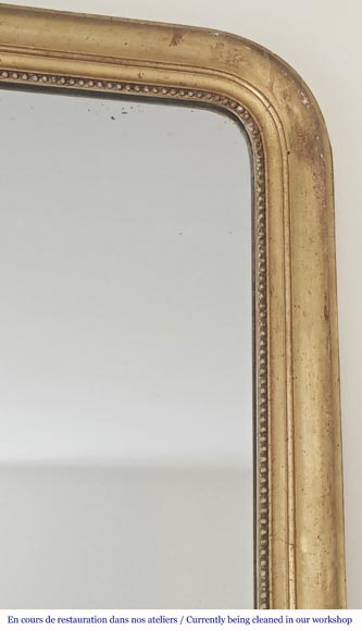 Louis XVI style gilded trumeau decorated with pearls Louis XVI style gilded trumeau decorated with pearls-2