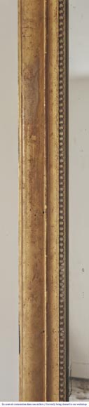 Louis XVI style gilded trumeau decorated with pearls Louis XVI style gilded trumeau decorated with pearls-3