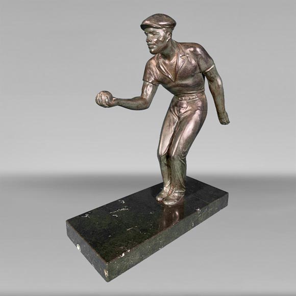 “The Petanque Player”, statuette in regula-0