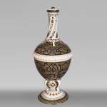 JOUNEAU Prosper – Large Hispano-Moorish Pierced Vase, Parthenay, 1889