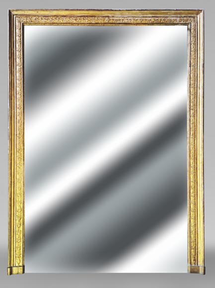 Restoration period trumeau with floral motif Restoration period trumeau with floral motif-0