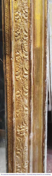 Restoration period trumeau with floral motif Restoration period trumeau with floral motif-1