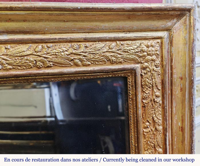Restoration period trumeau with floral motif Restoration period trumeau with floral motif-2
