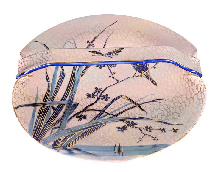 MAISON Alphonse Giroux – Japonisant decorative porcelain dish MAISON Alphonse Giroux – Japonisant decorative porcelain dish-5