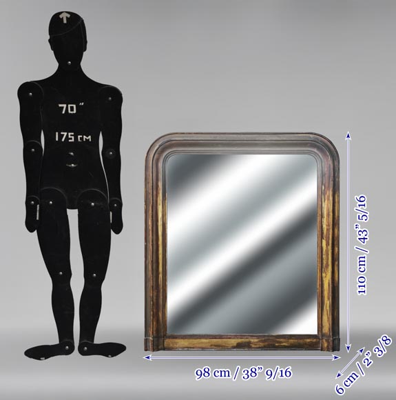 Louis Philippe style patinated trumeau Louis Philippe style patinated trumeau-5