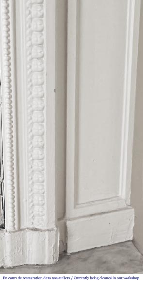 Louis XVI style trumeau decorated with a floral basket Louis XVI style trumeau decorated with a floral basket-5