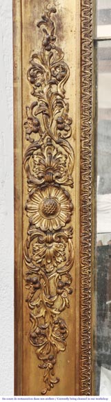 Small gilded Louis Philippe period trumeau, richly decorated Small gilded Louis Philippe period trumeau, richly decorated-2