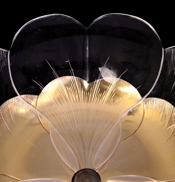 Maison CARDEILHAC, decorative plate in glass and gilt silver-4