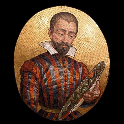 Antonio Salviati (Vicenza, 1816 – Venice, 1890), attributed to Mosaic portrait of Bernard Palissy