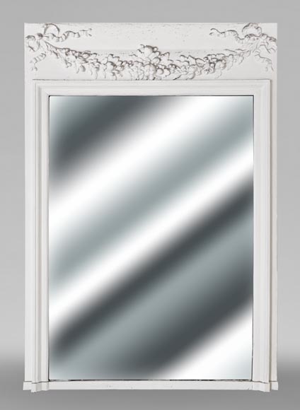 Louis XVI style trumeau decorated with a floral garland-0