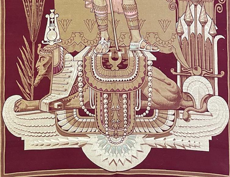 Amonasro and Aida, Italian tapestries-5