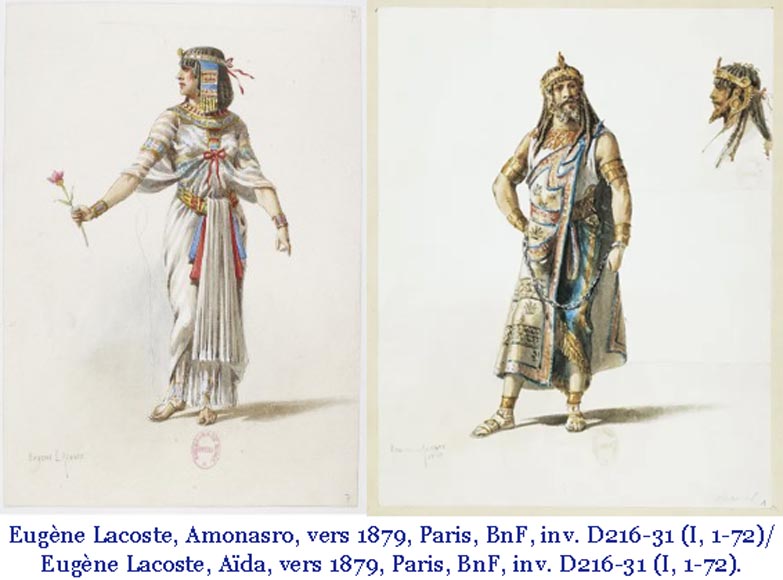 Amonasro and Aida, Italian tapestries-10