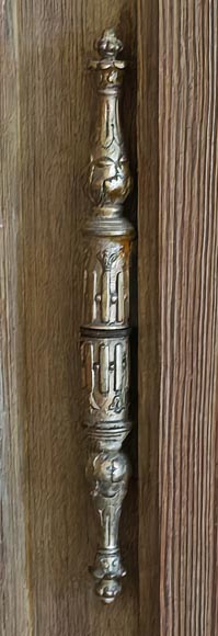 Set of 4 double doors in carved wood-6