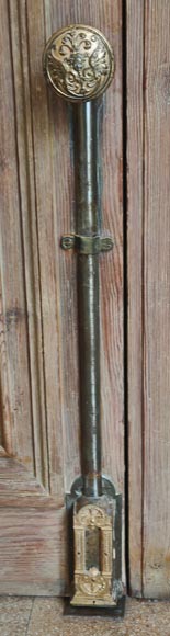 Set of 4 double doors in carved wood-12