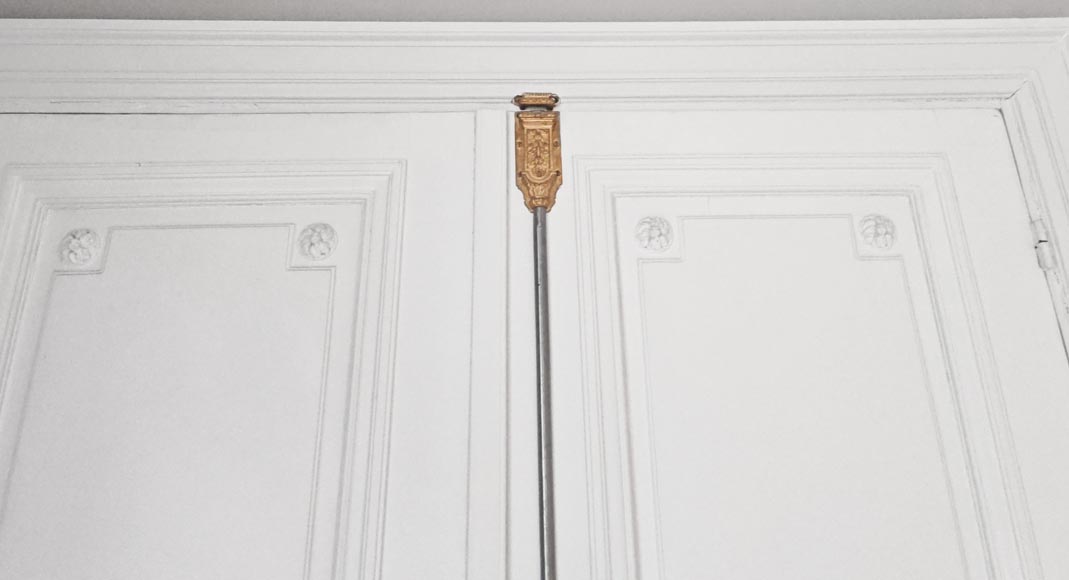 Set of 4 double doors in carved wood-15