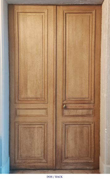 Set of 4 double doors in carved wood-20