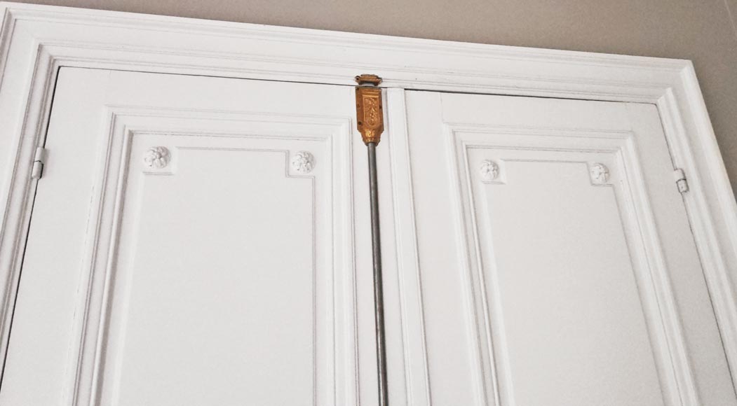 Set of 4 double doors in carved wood-22