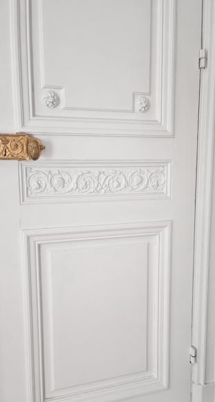 Set of 4 double doors in carved wood-24