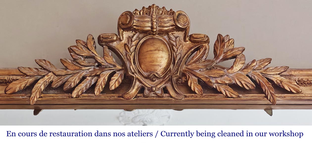  Gilded trumeau in the Napoleon III style-1