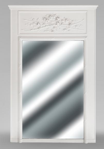 Louis XVI style trumeau with a rose crown-0