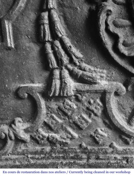 Fireplace plaque with lion coat of arms Fireplace plaque with lion coat of arms-5