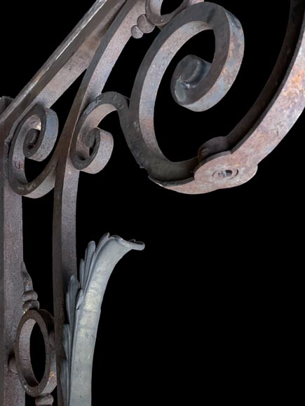 Pair of cast iron wall brackets in the Napoleon III style-4