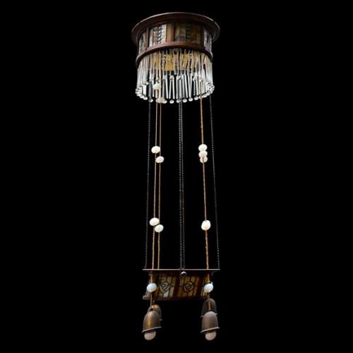 Art Deco hanging light fixture