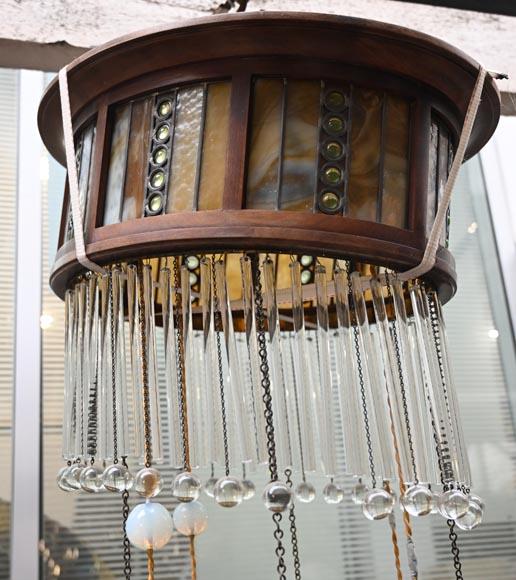 Art Deco hanging light fixture-4