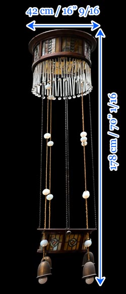 Art Deco hanging light fixture-8