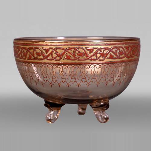 Philippe-Joseph Brocard (1831-1896), Oriental-style bowl, signed under the base.