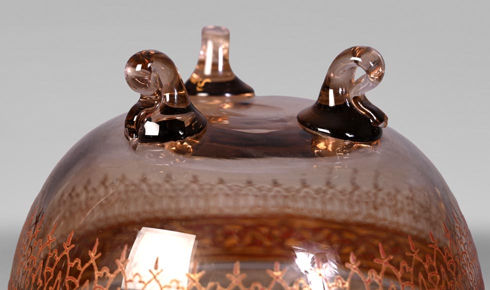 Philippe-Joseph Brocard (1831-1896), Oriental-style bowl, signed under the base.-2