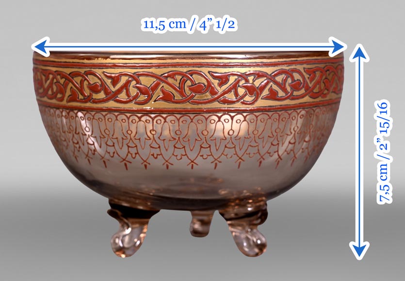 Philippe-Joseph Brocard (1831-1896), Oriental-style bowl, signed under the base.-5