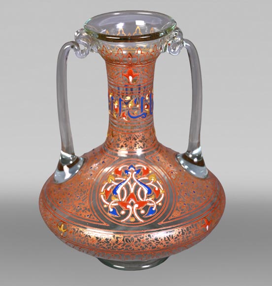 Philippe-Joseph BROCARD (1831-1896), Orientalizing vase-0