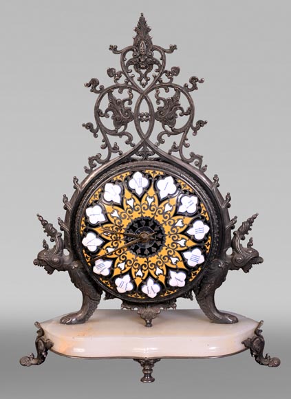 BOYE Charles, Table clock with orientalist decoration BOYE Charles, Table clock with orientalist decoration-0