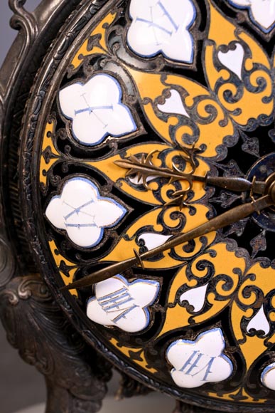 BOYE Charles, Table clock with orientalist decoration BOYE Charles, Table clock with orientalist decoration-4
