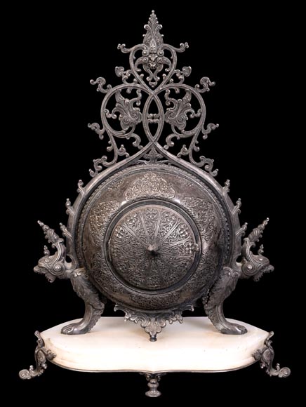 BOYE Charles, Table clock with orientalist decoration BOYE Charles, Table clock with orientalist decoration-8
