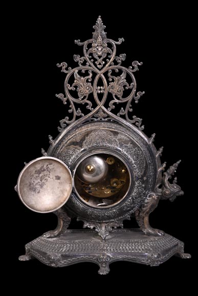 BOYE Ch, Orientalist Cloisonné Mantel Clock BOYE Ch, Orientalist Cloisonné Mantel Clock-6