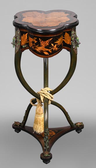 Polylobed work table with insects and butterflies-0