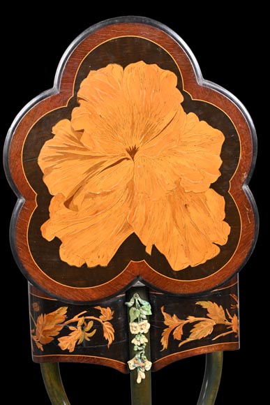 Polylobed work table with insects and butterflies-4