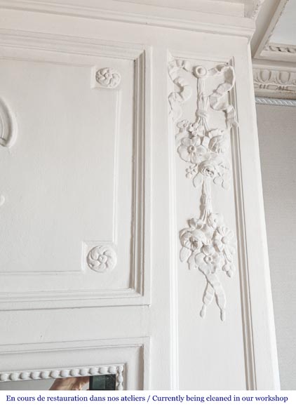 Louis XVI style trumeau with floral decoration Louis XVI style trumeau with floral decoration-2