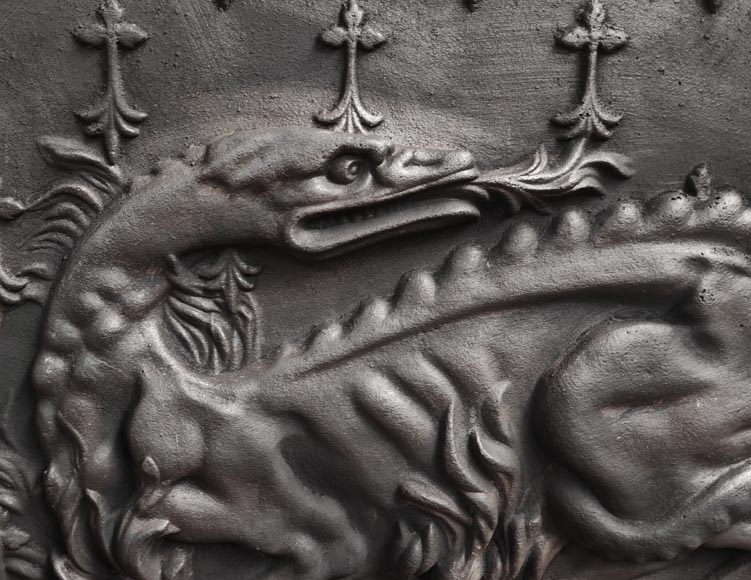 Fireplace plaque with the salamander motif of Francis Ist Fireplace plaque with the salamander motif of Francis Ist-2